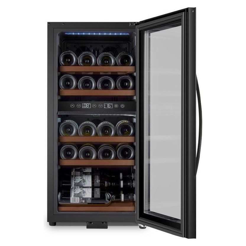 mQuvée - Wine Expert 24- Dual Zone - Freestanding Wine Cooler - Stainless Steel