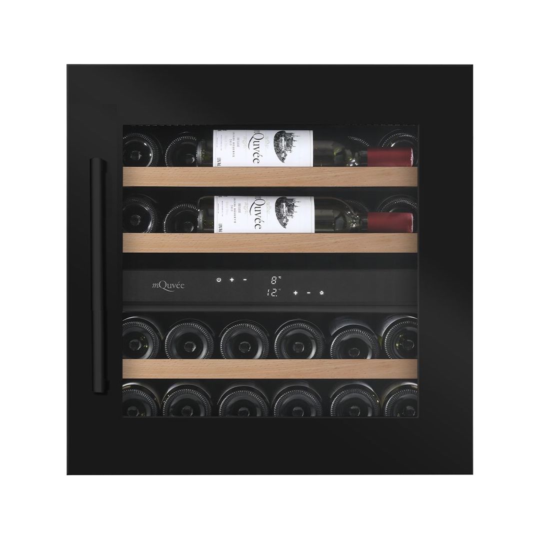 mQuvée - Integrated Wine Cooler - WineKeeper 25D - Anthracite Black