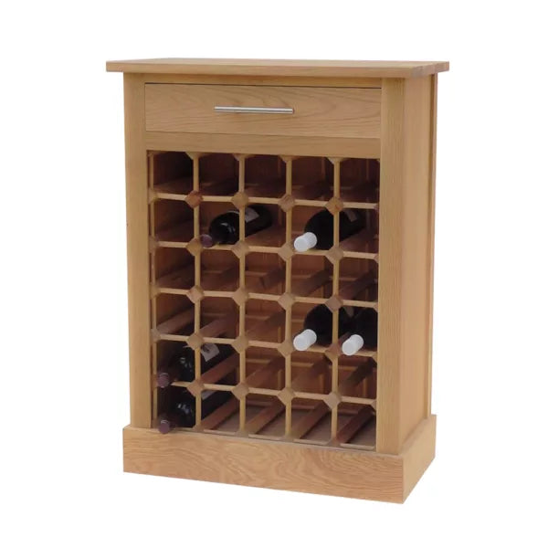 WineRacks - 30 Bottle Wooden Wine Cabinet with Drawer - Assembled
