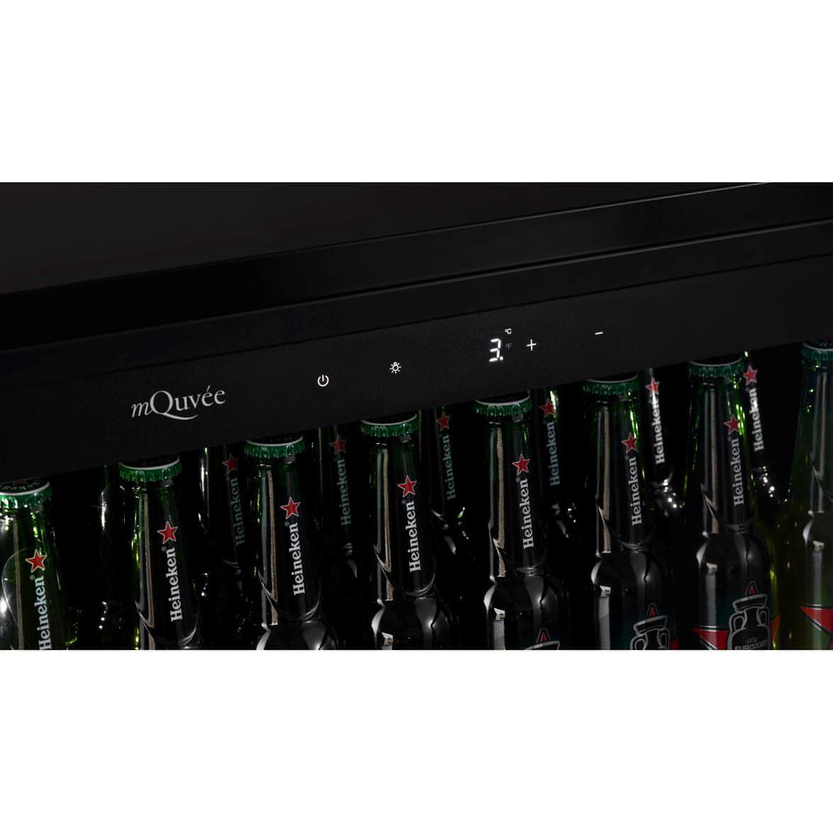 mQuvée - 600mm - Undercounter Drinks Fridge - BeerServer60 - Anthracite Black