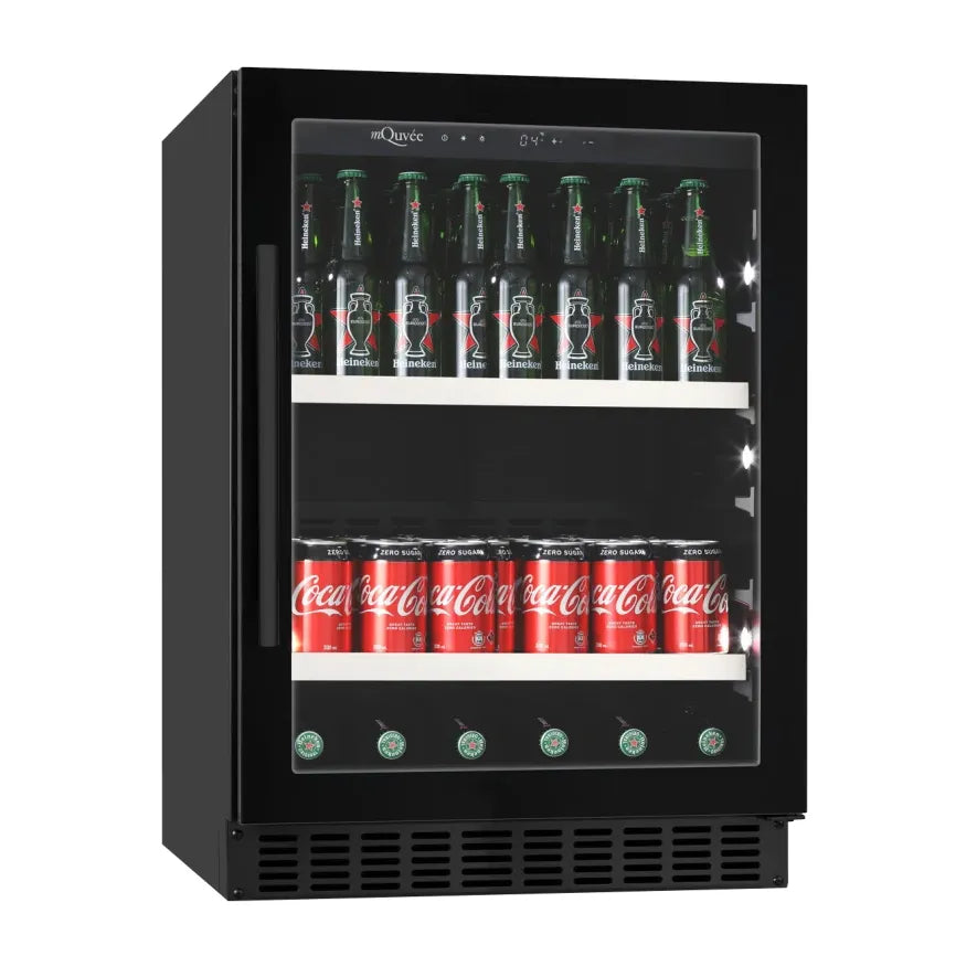 mQuvée - 600mm - Undercounter Drinks Fridge - BeerServer60 - Anthracite Black