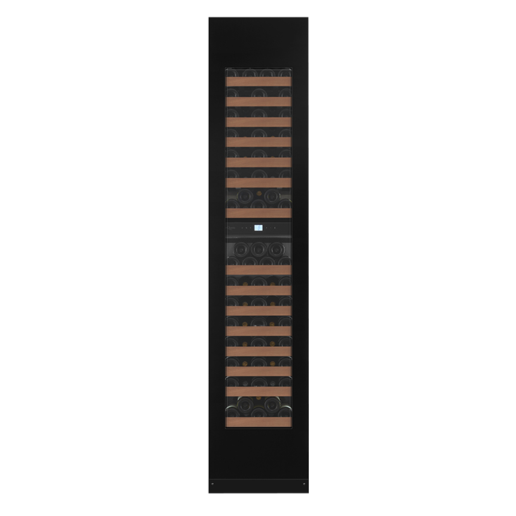 mQuvée Edge 45D Anthracite Black - 87 Bottles - Tall Wine Fridge - Push-Pull