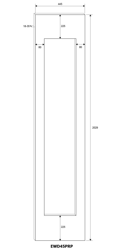 mQuvée Edge 45D Panel Ready - 87 Bottles - Tall Wine Fridge - Push-Pull