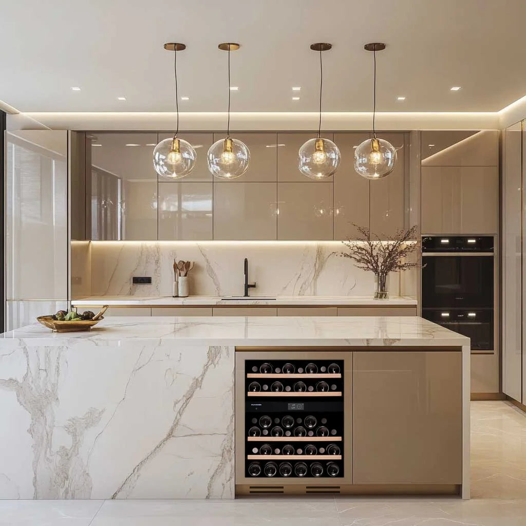 Dunavox FLOW-41 - 41 Bottle - 600mm Panel Ready - Fully Integrated Wine Cooler - DAUF-41.146DOP.TO 88cm height