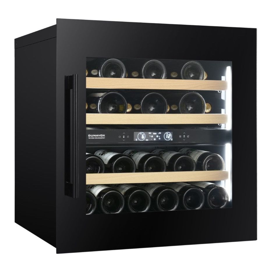 Dunavox Spirit-25 - Dual Zone 25 Bottle - Integrated Wine Cooler - DVS-25.65DB