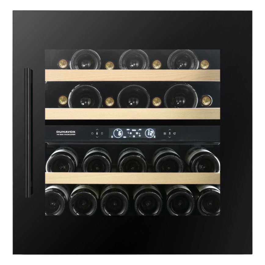 Dunavox Spirit-25 - Dual Zone 25 Bottle - Integrated Wine Cooler - DVS-25.65DB