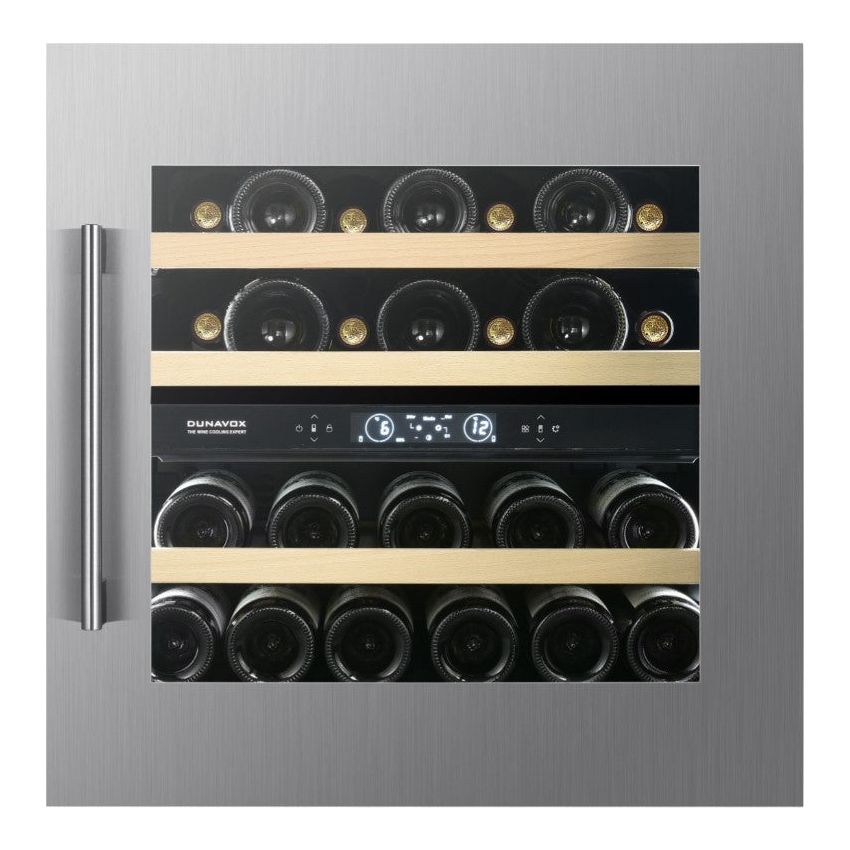 Dunavox Spirit-25 - Dual Zone 25 Bottle - Integrated Wine Cooler - DVS-25.65DSS