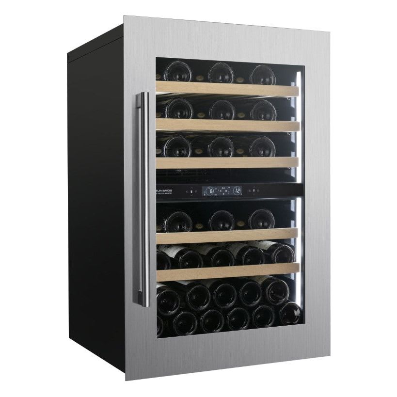 Dunavox Spirit-44 - Dual Zone 44 Bottle - Integrated Wine Cooler - DVS-44.120DSS