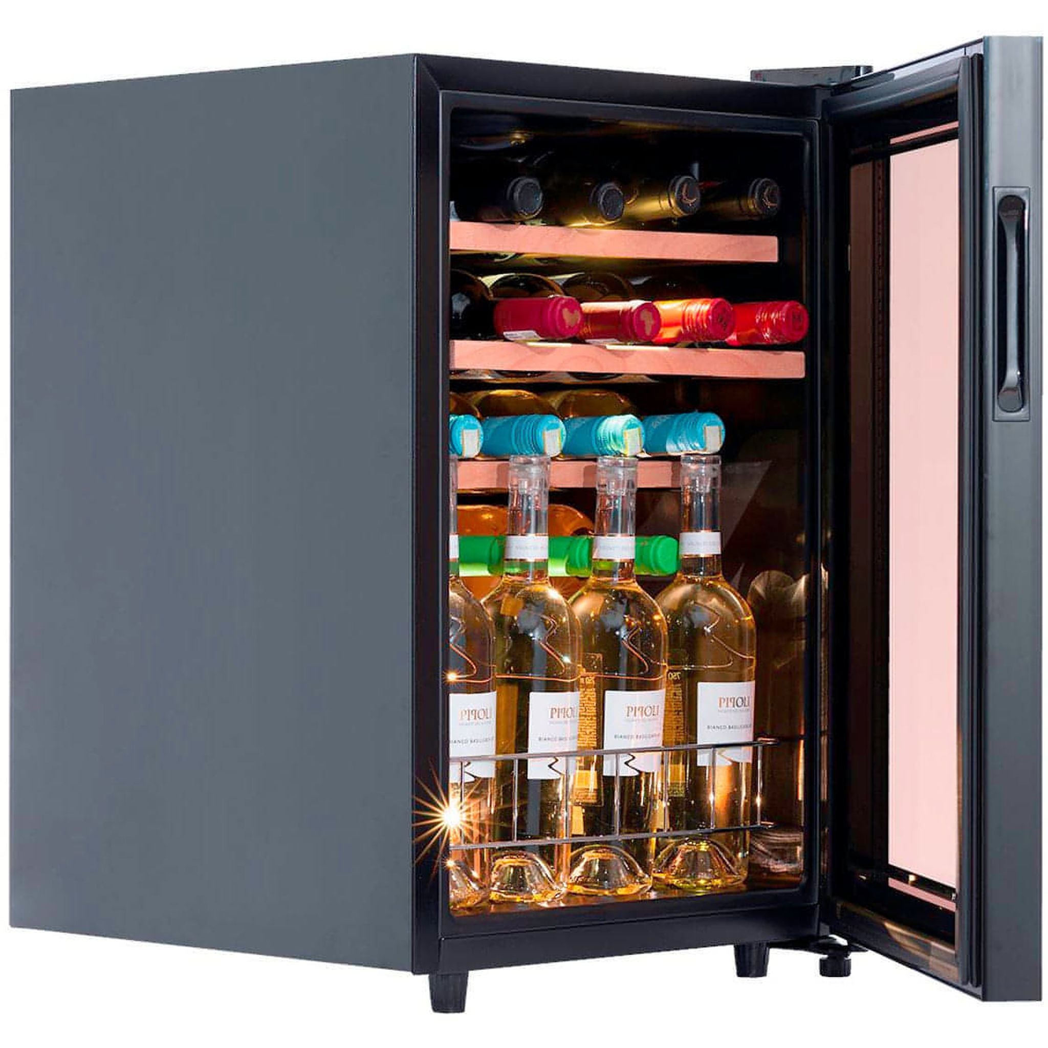 Dunavox HOME-20 - Single Zone 20 Bottle - Freestanding Wine Cooler - DXFH-20.62