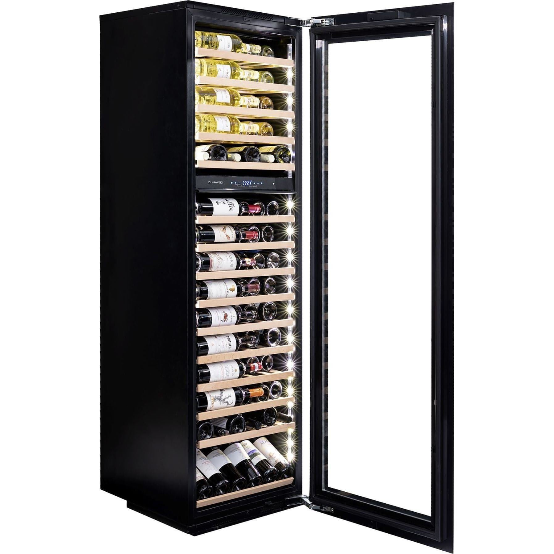 Dunavox GLANCE-114 - Dual Zone 114 Bottle - Integrated Wine Cooler - DAVG-114.288DB.TO