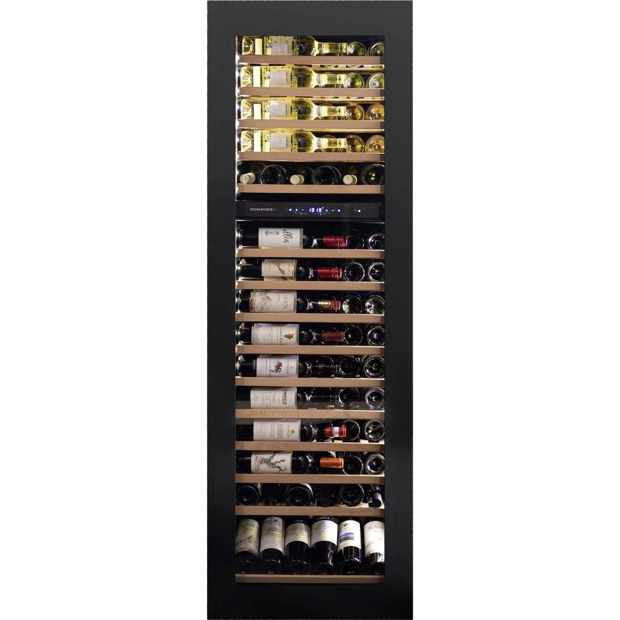 Dunavox GLANCE-114 - Dual Zone 114 Bottle - Integrated Wine Cooler - DAVG-114.288DB.TO