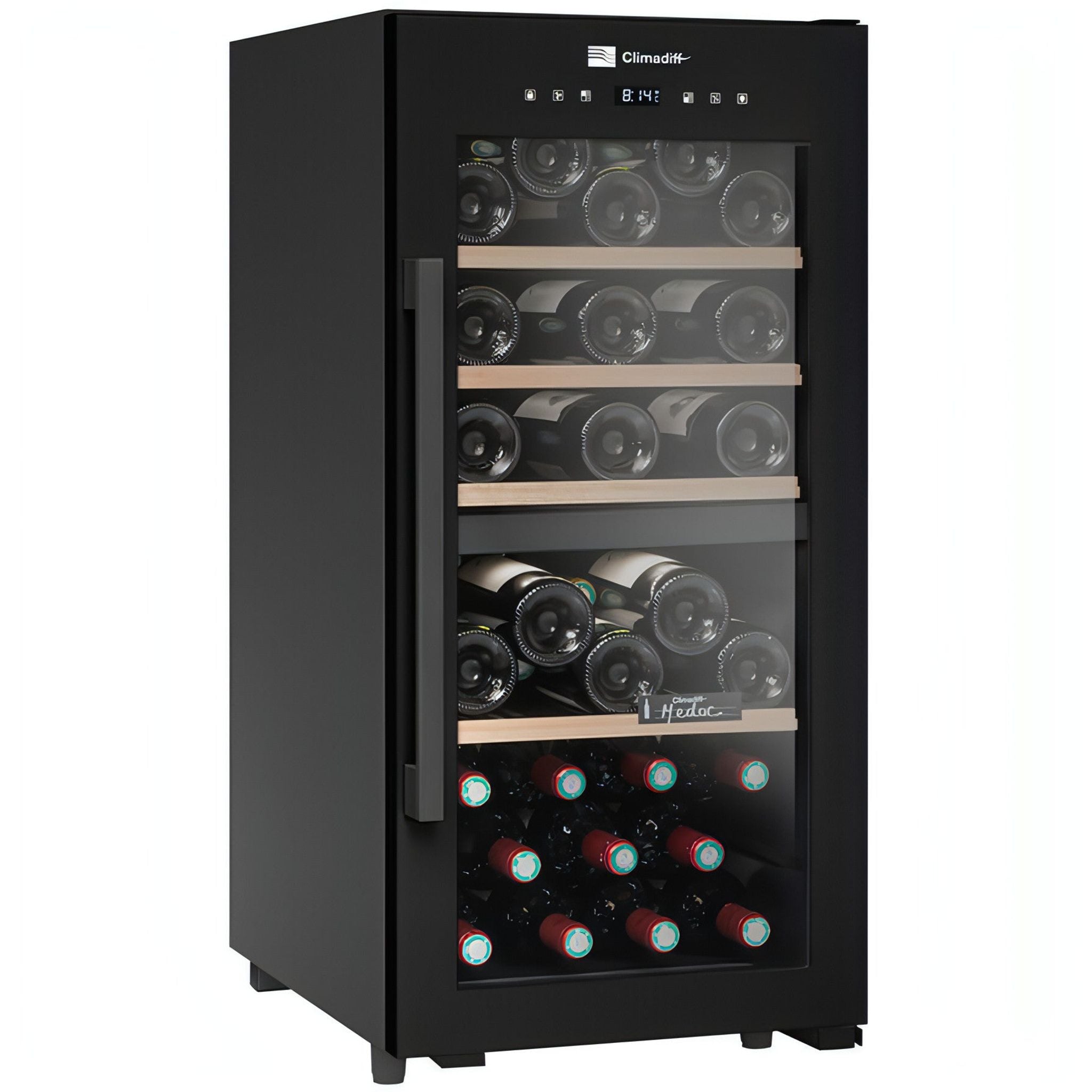 Climadiff - Dual Zone - 41 Bottle - Freestanding Wine Cooler CLD40B1