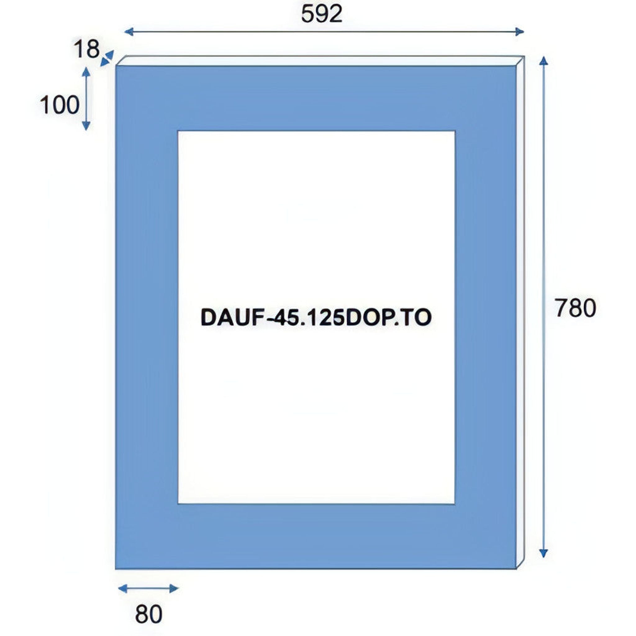 Dunavox FLOW-45 - 600mm Dual Zone - 45 Bottle - Fully Integrated Undercounter Wine Cooler - DAUF-45.125DOP.TO 88cm height