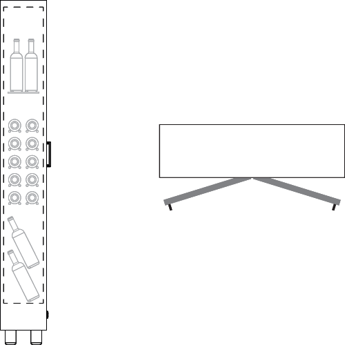Mod 10 - Built in / Freestanding Wine Wall MD-14 - For Home Use