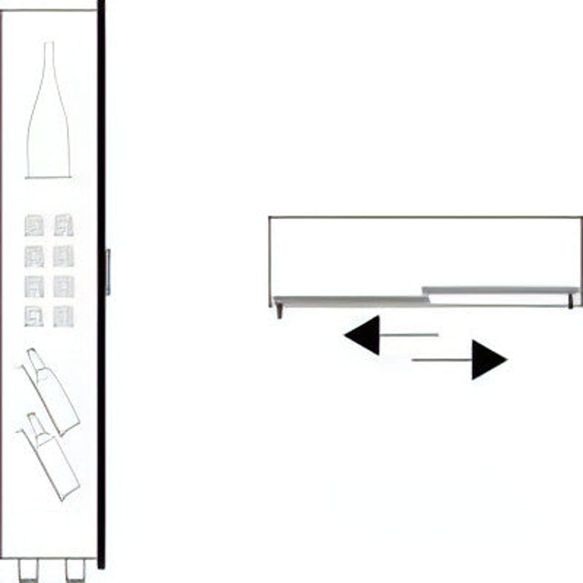 Teca Vino - Built in Wine Wall TBV14 - Customisable Shelving - For Restaurant Use