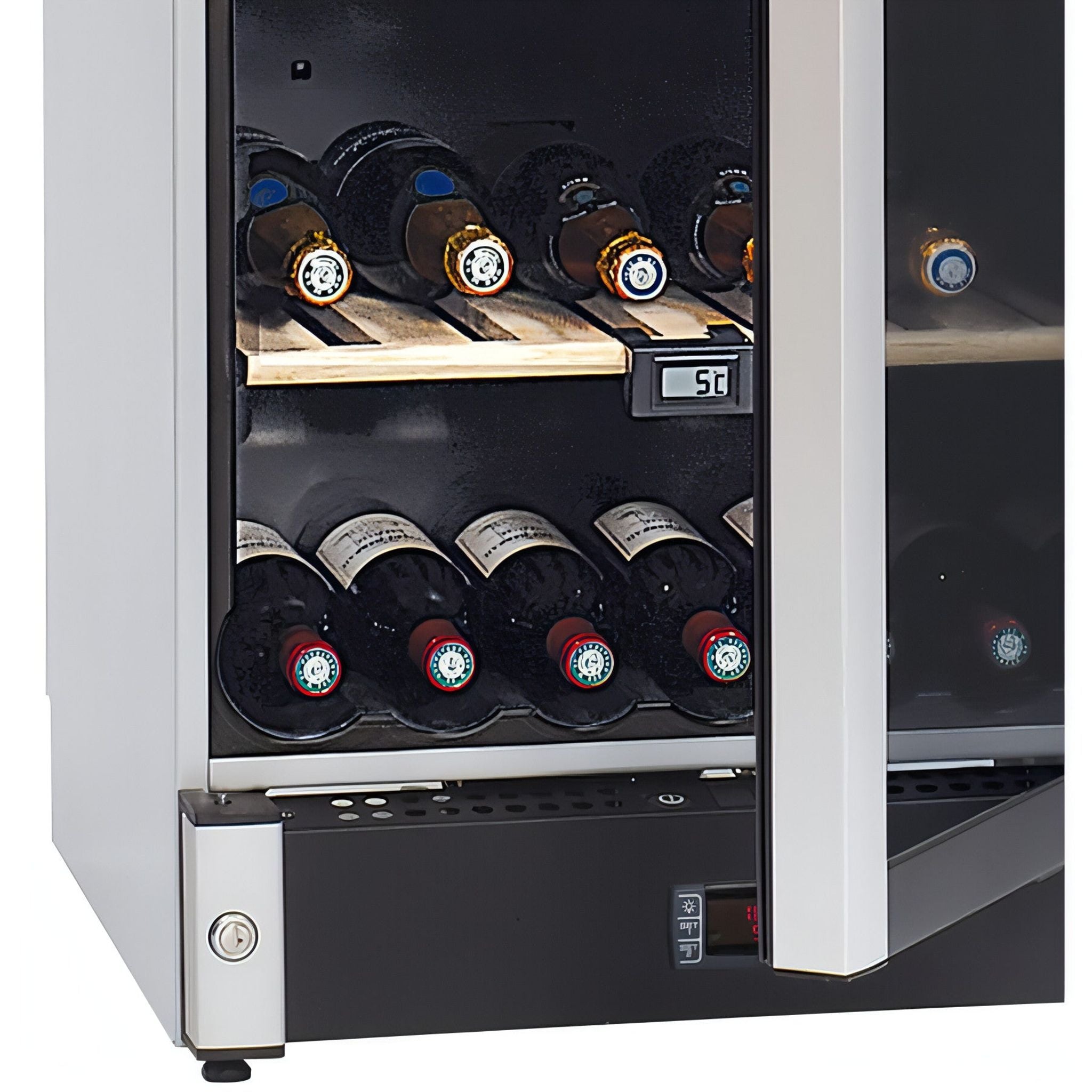 Grade A1 - La Sommeliere - 195 Bottles Freestanding Single or Multi Zone Wine Cabinet VIP185
