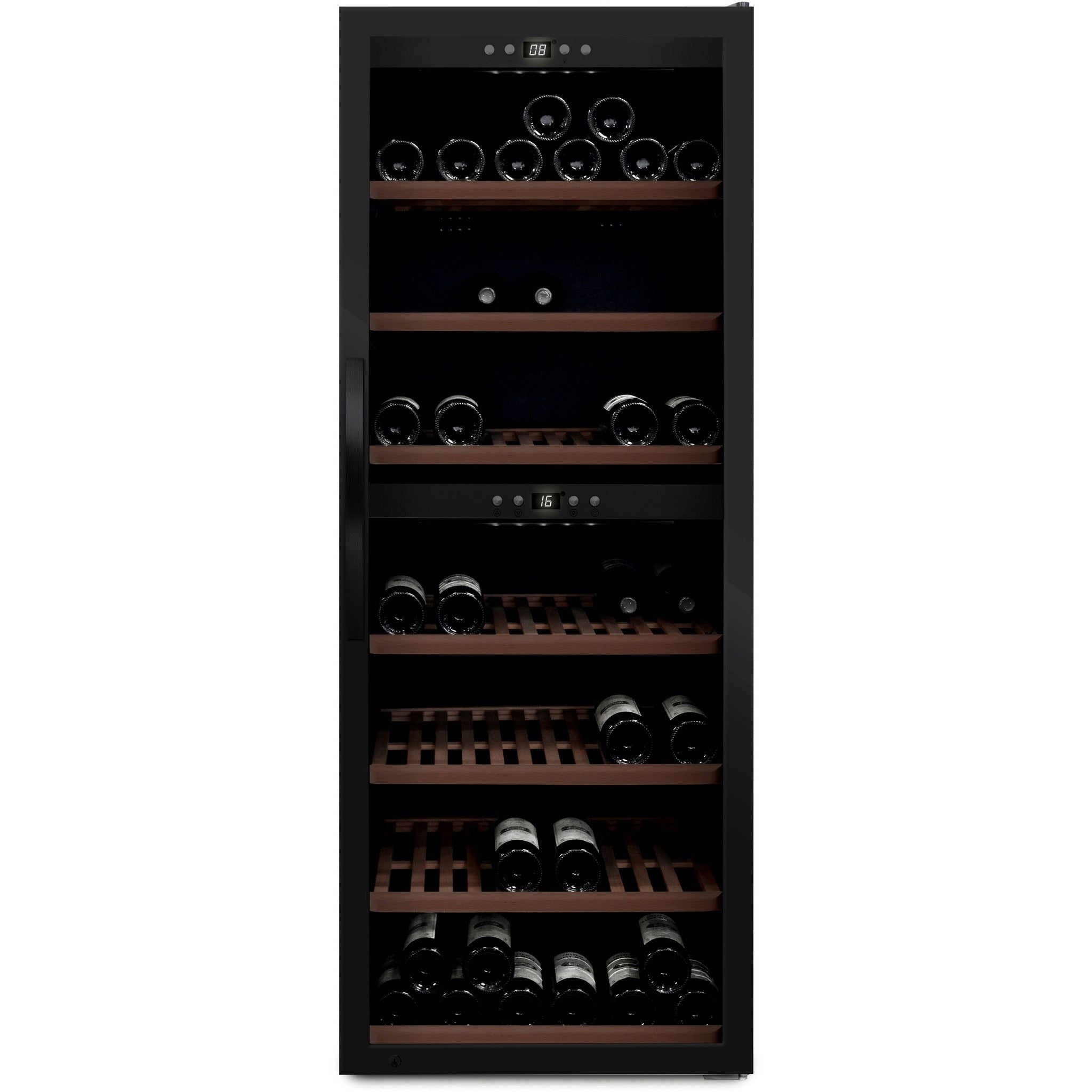 mQuvée - Wine Expert 126 Dual Zone Freestanding Wine Cooler - Black