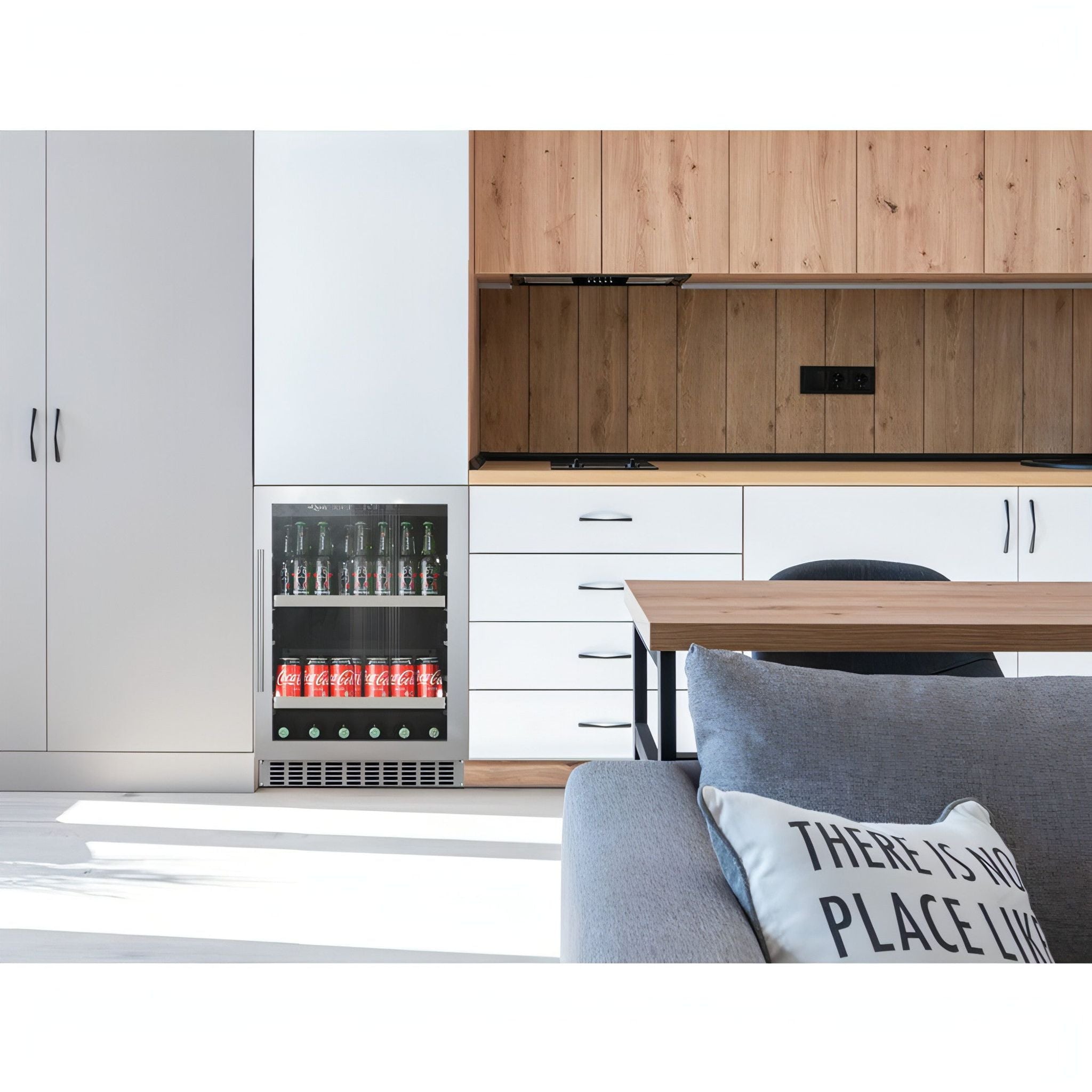 mQuvée - 600mm - Undercounter Drinks Fridge - BeerServer60 - Stainless Steel