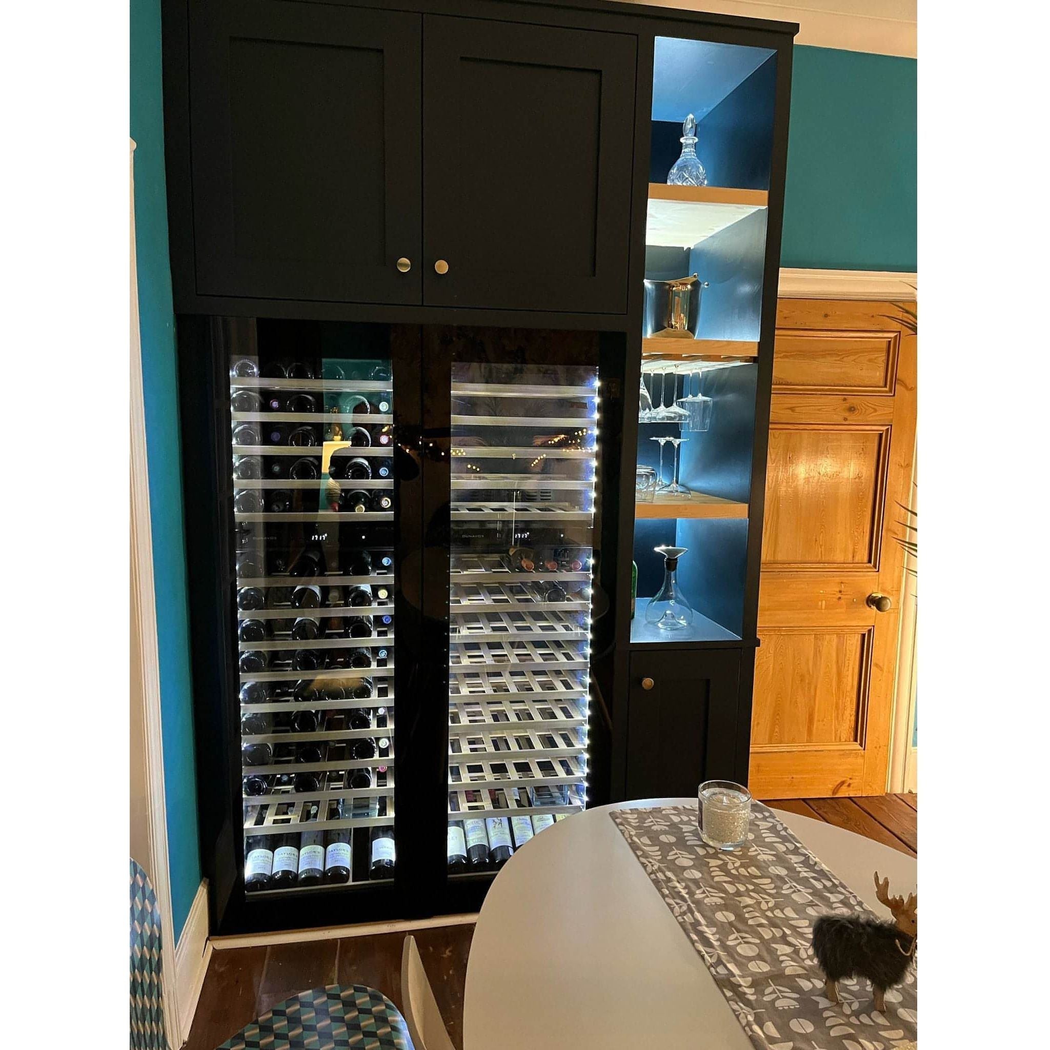 Dunavox GLANCE-114 - Dual Zone 114 Bottle - Integrated Wine Cooler - DAVG-114.288DB.TO