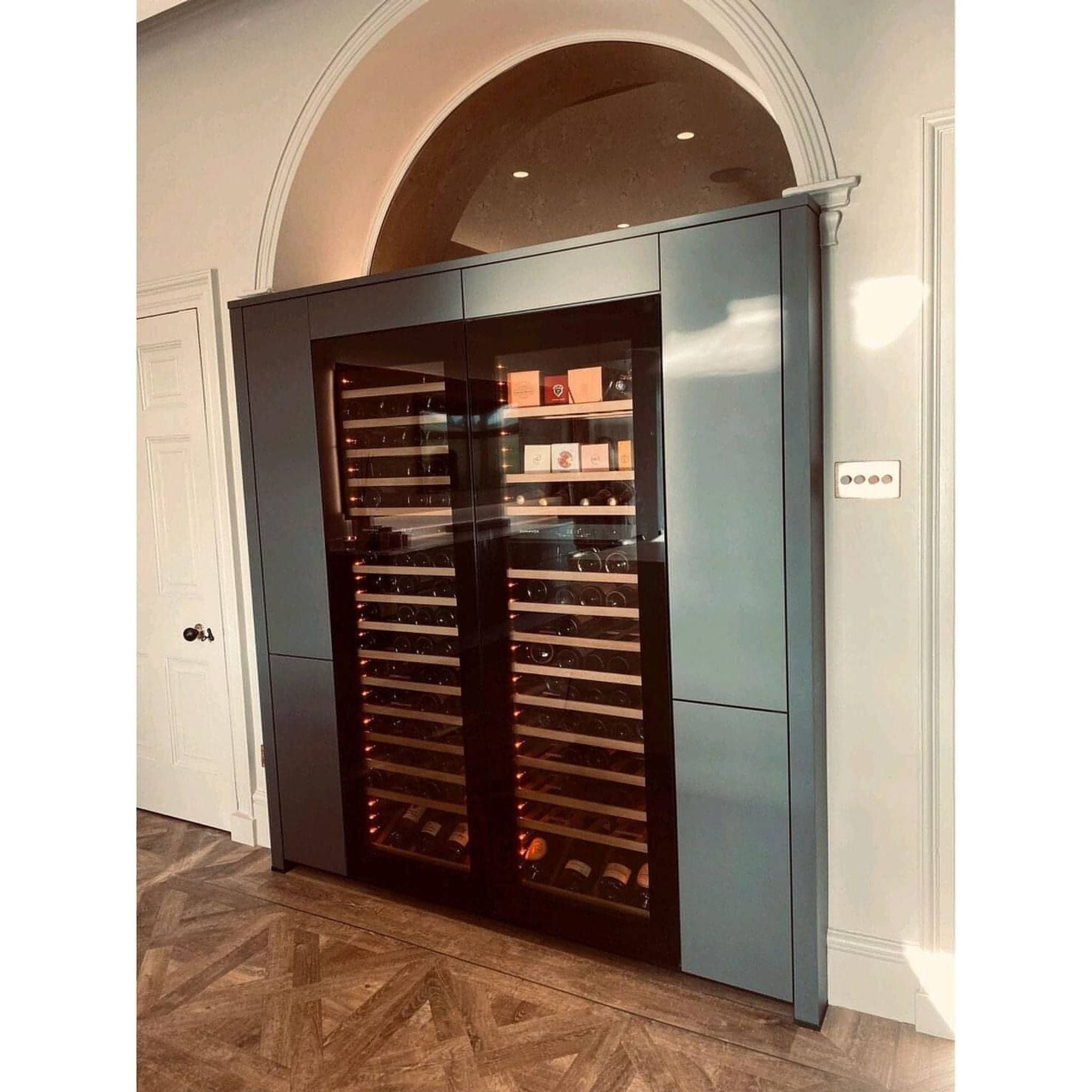 Dunavox GLANCE-114 - Dual Zone 114 Bottle - Integrated Wine Cooler - DAVG-114.288DB.TO