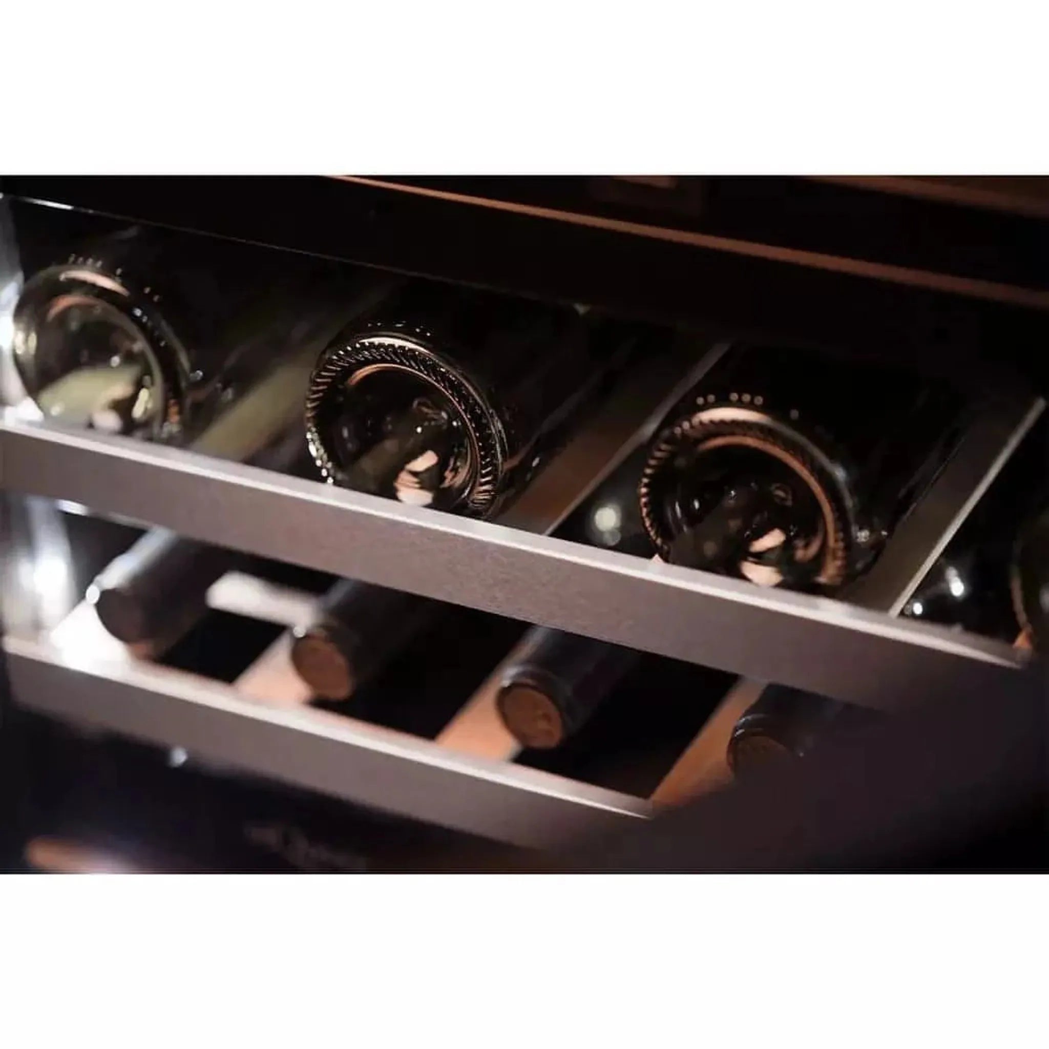 mQuvée - 600mm - Undercounter - WineCave 700 60D Fullglass Black - Push/Pull