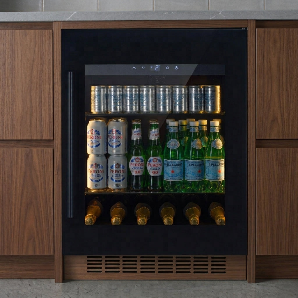 CELLA - 600mm - 118L Undercounter Drinks Fridge - Single Zone - BV34-BH