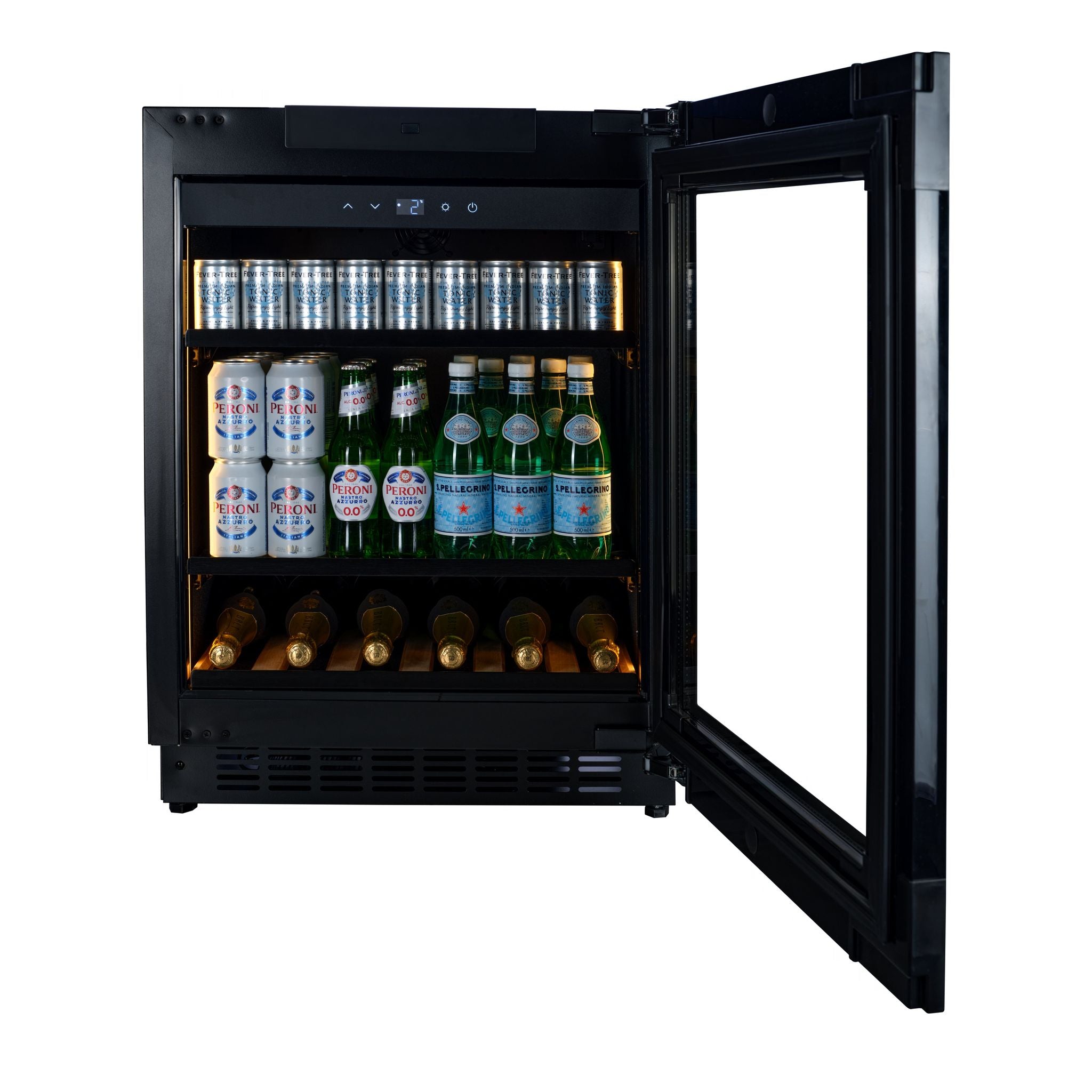 CELLA - Undercounter Drinks Fridge - Handleless / Push To Open - BV34B-TO