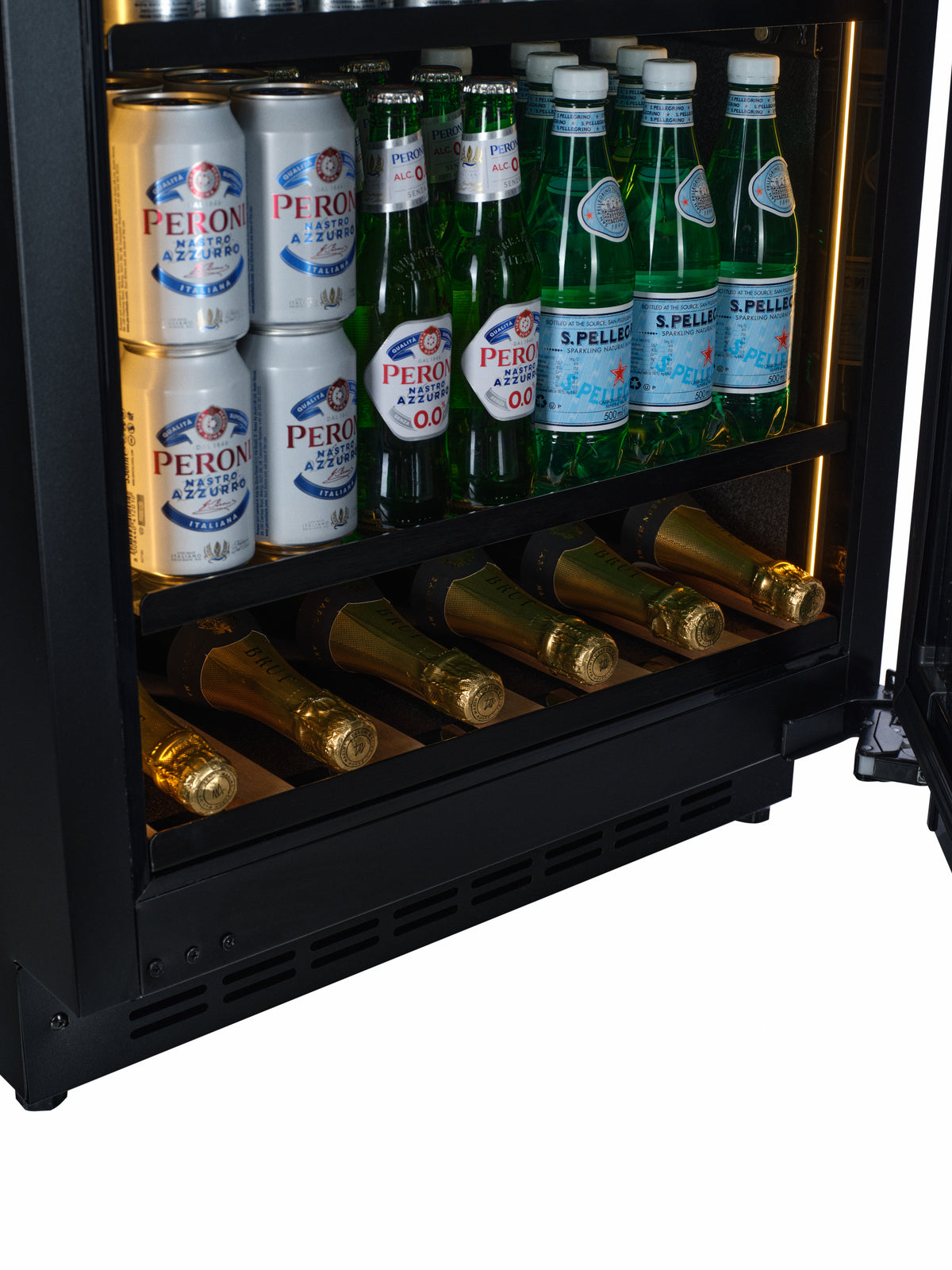 CELLA -  Fully Integrated Drinks Fridge - Handleless / Push To Open - BV34PANEL-TO