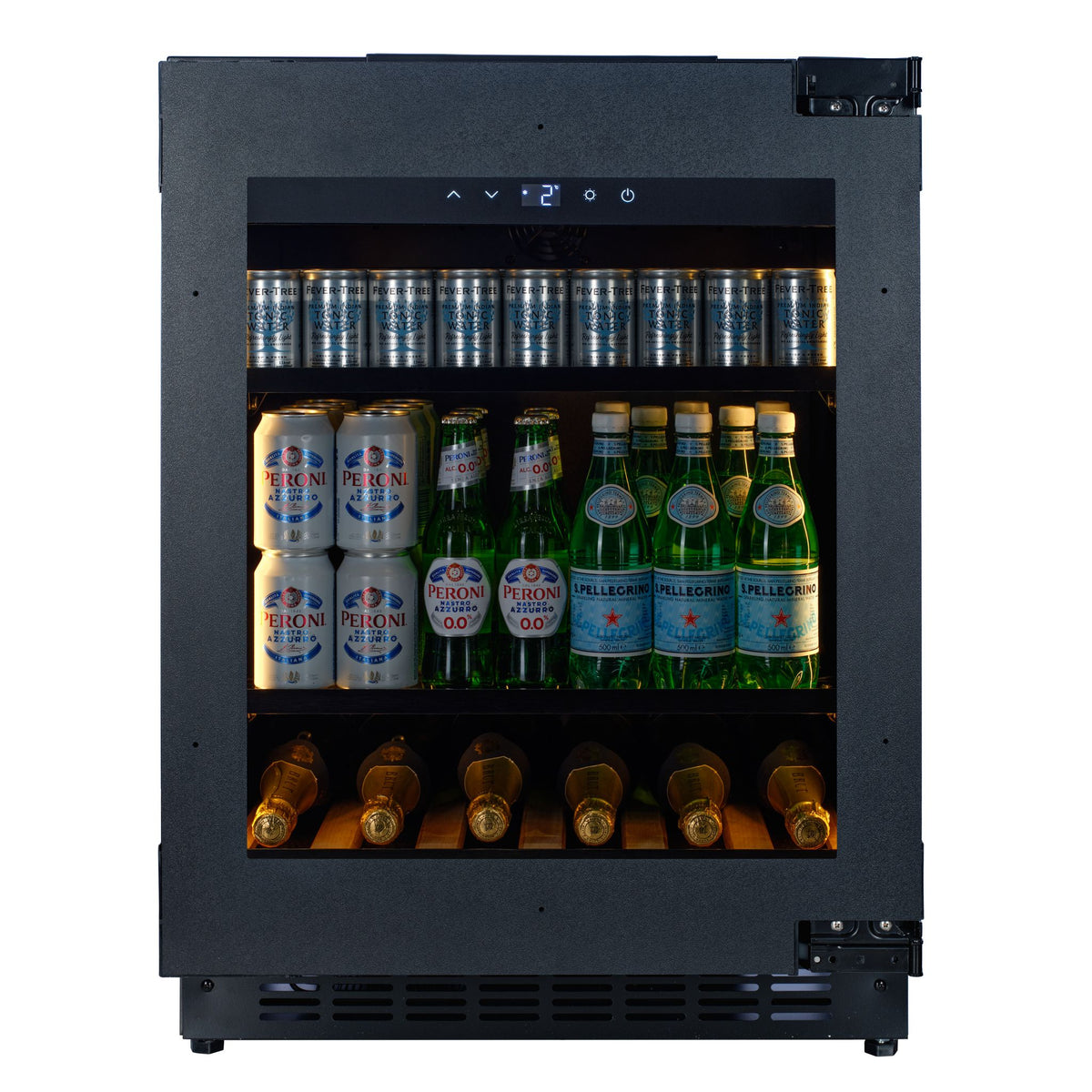 CELLA -  Fully Integrated Drinks Fridge - Handleless / Push To Open - BV34PANEL-TO