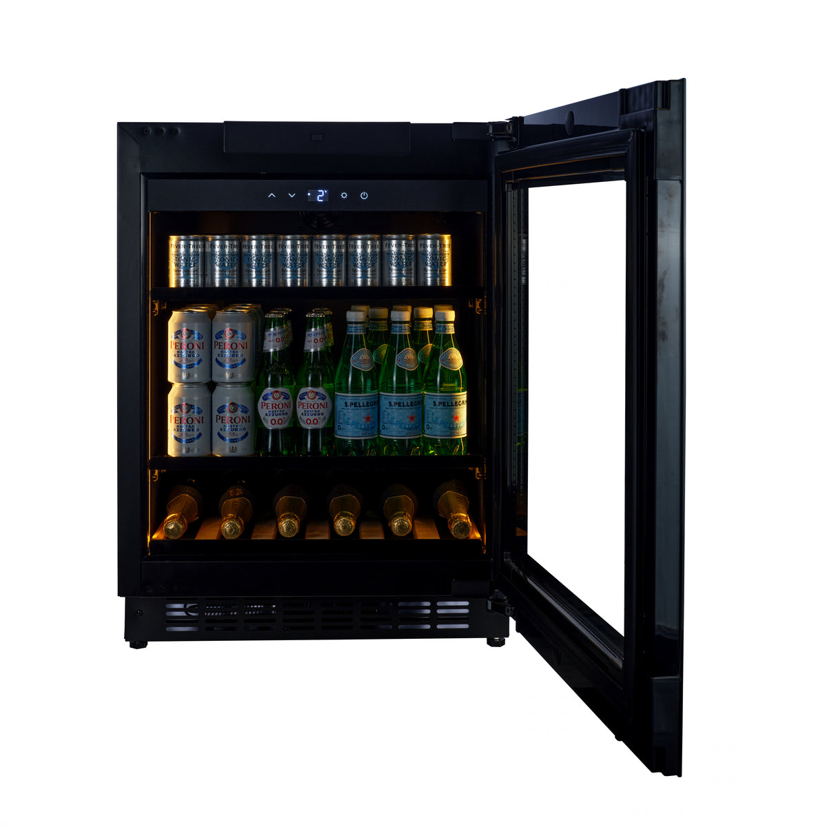 CELLA -  Fully Integrated Drinks Fridge - Handleless / Push To Open - BV34PANEL-TO