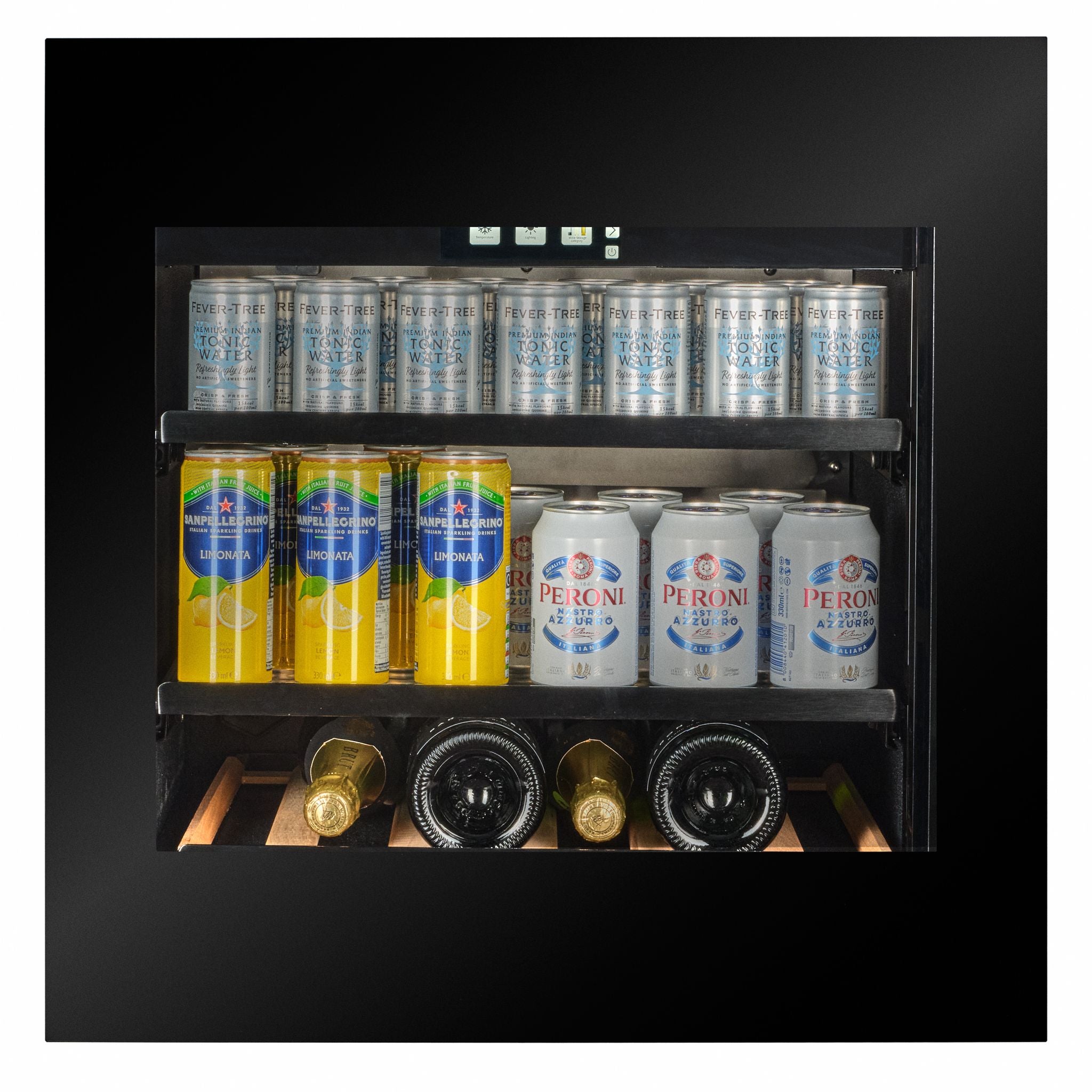 CELLA - 595mm - Integrated Drinks Cooler - Handleless - BVI-24B-TO
