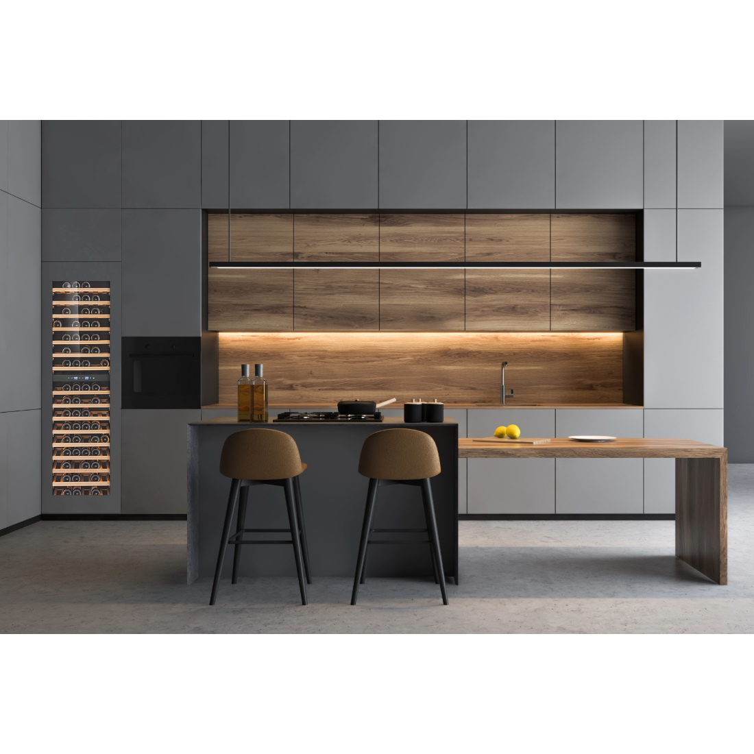 CELLA - Fully Integrated Wine Fridge - Panel Ready - 96 Bottle - W96PANEL-TO