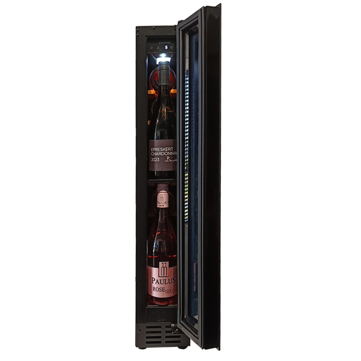 Dunavox FLOW-8 - 145mm - 9 Bottle - Built In Wine Fridge - DAUF-8.23SS