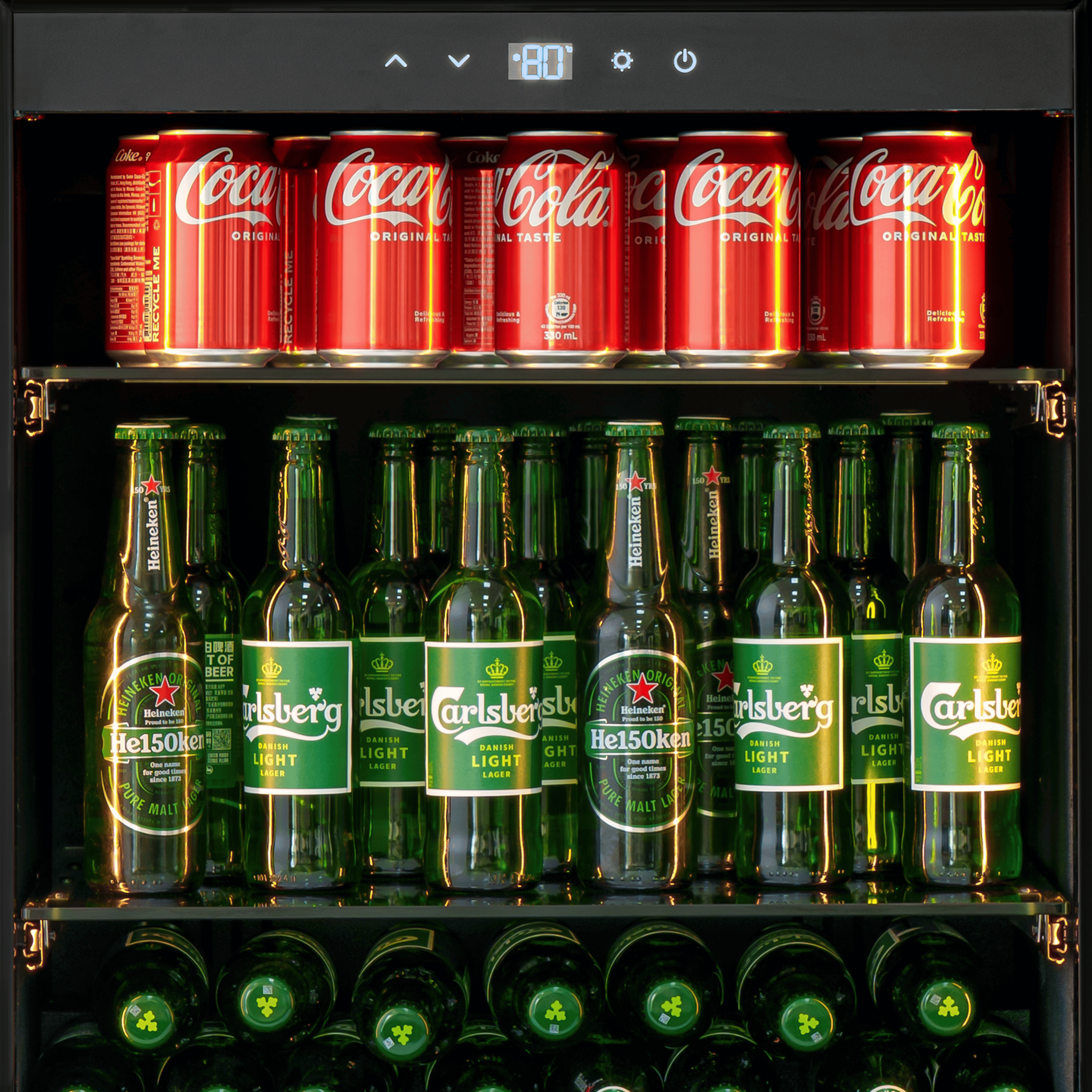 CELLA - Undercounter Drinks Fridge - Handleless / Push To Open - BV34B-TO