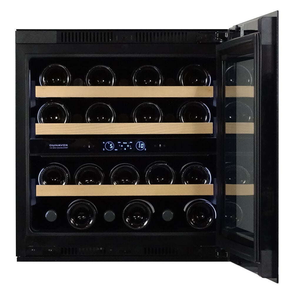 Dunavox Horizon-25.TO - Dual Zone 25 Bottle - Integrated Wine Cooler - DVH-25.65DB.TO