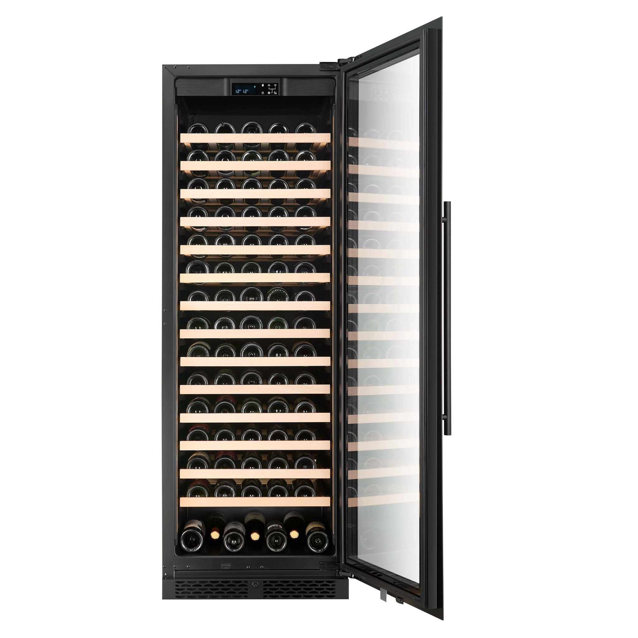 CELLA - 161 bottle Single Zone Wine cooler - FWS163S-BLACK