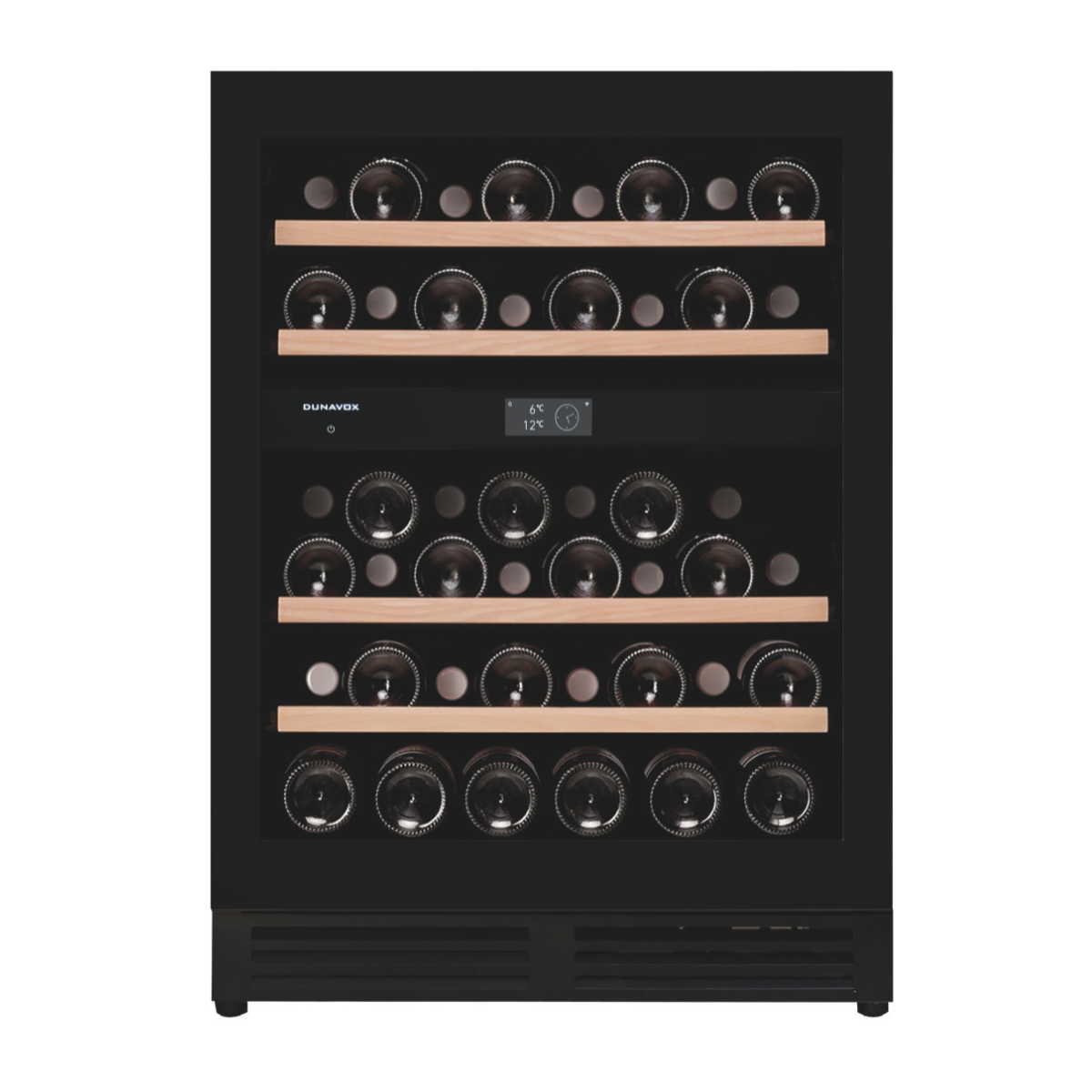 Dunavox FLOW-41 - 600mm Dual Zone - 41 Bottle - Built In Wine Cooler - DAUF-41.146DBH 88cm height