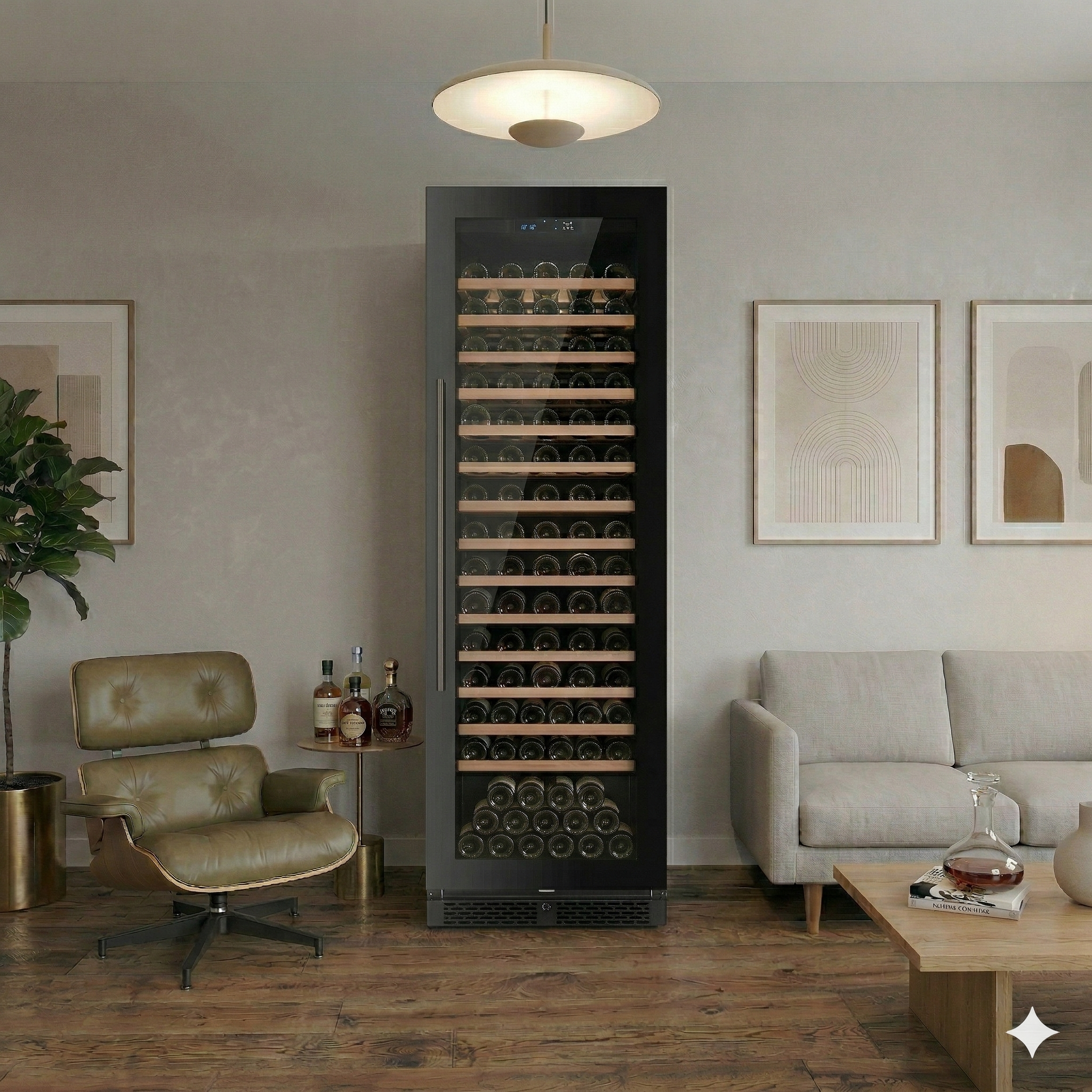 ClimaVin -  Noir180 - Single Zone Wine Fridge - Built in or Freestanding