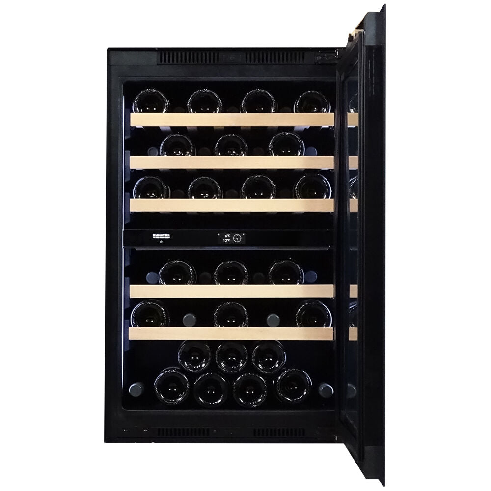 Dunavox Prime-44 - Dual Zone 44 Bottle - Integrated Wine Cooler - DVP-44.120DB