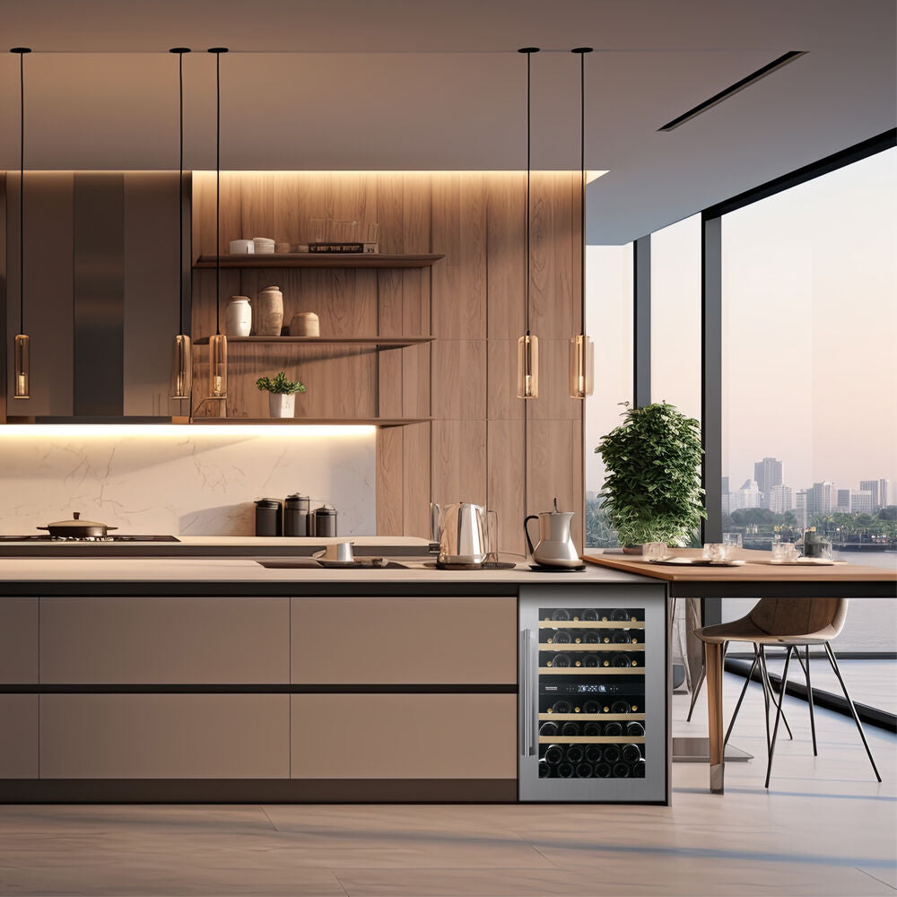 Dunavox Spirit-44 - Dual Zone 44 Bottle - Integrated Wine Cooler - DVS-44.120DSS