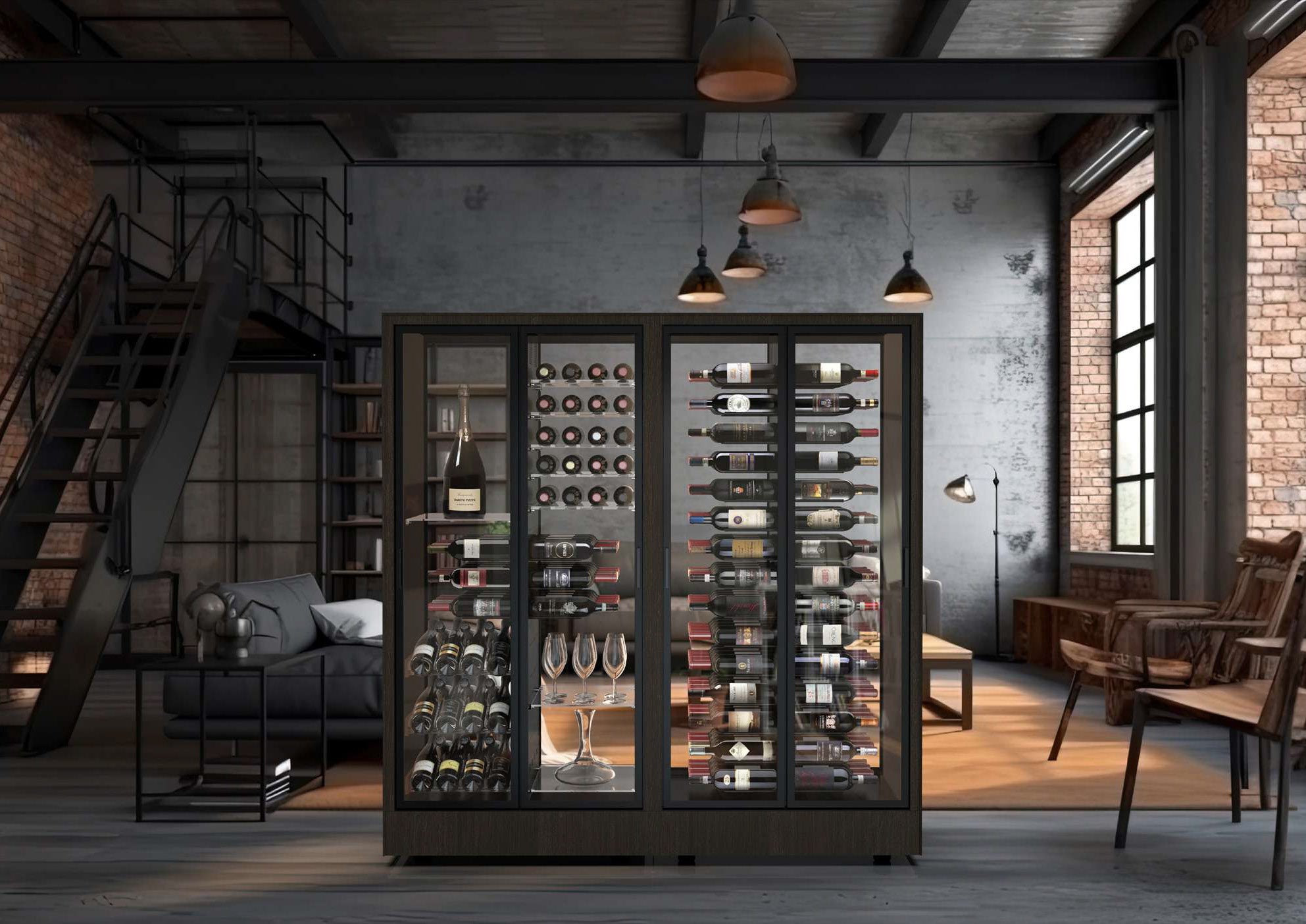 Della Marta - Built in / Freestanding Wine Wall MD-10 - For Home Use