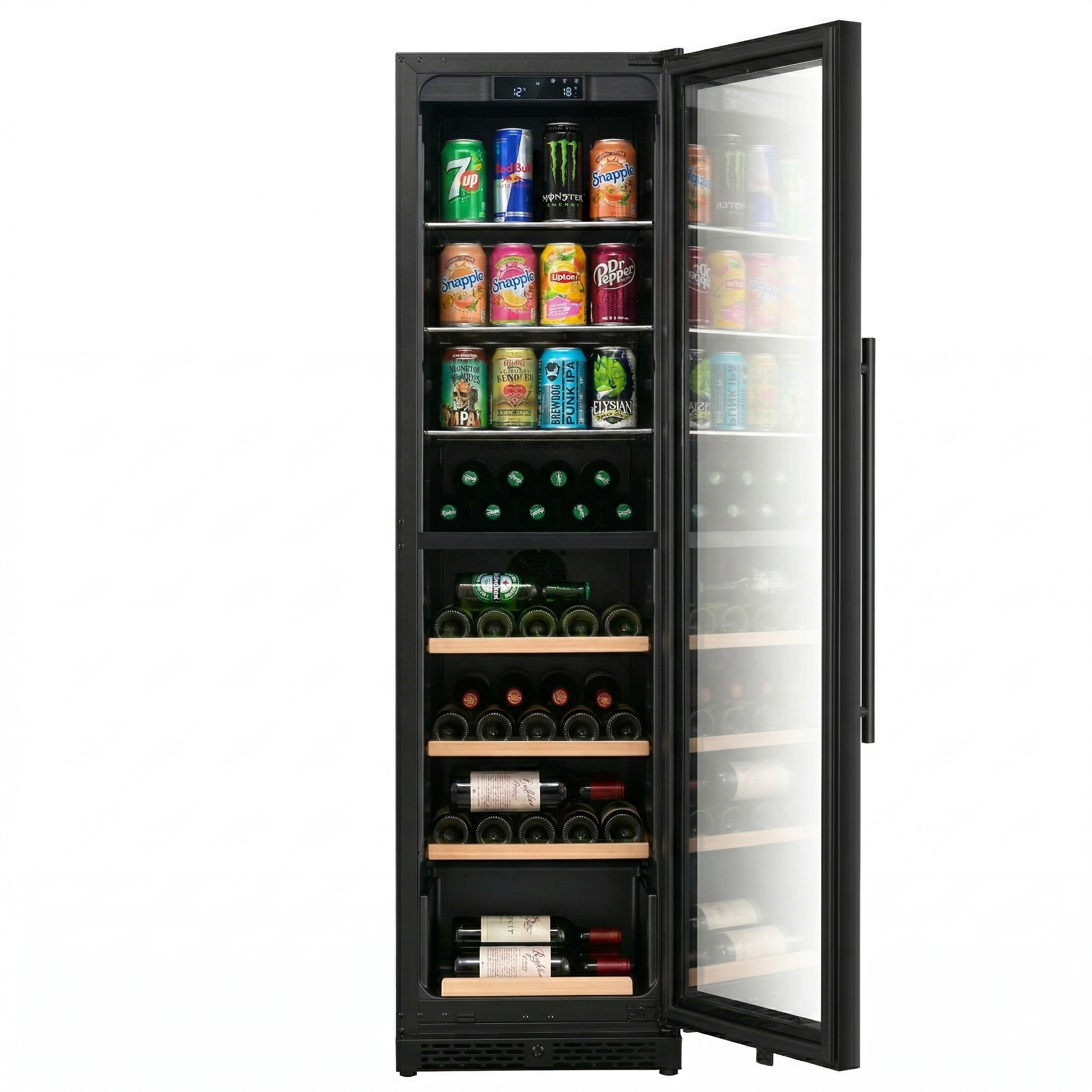 ClimaVin -  Noir142 - Dual Zone Shallow Wine/Beverage Fridge - Built in or Freestanding