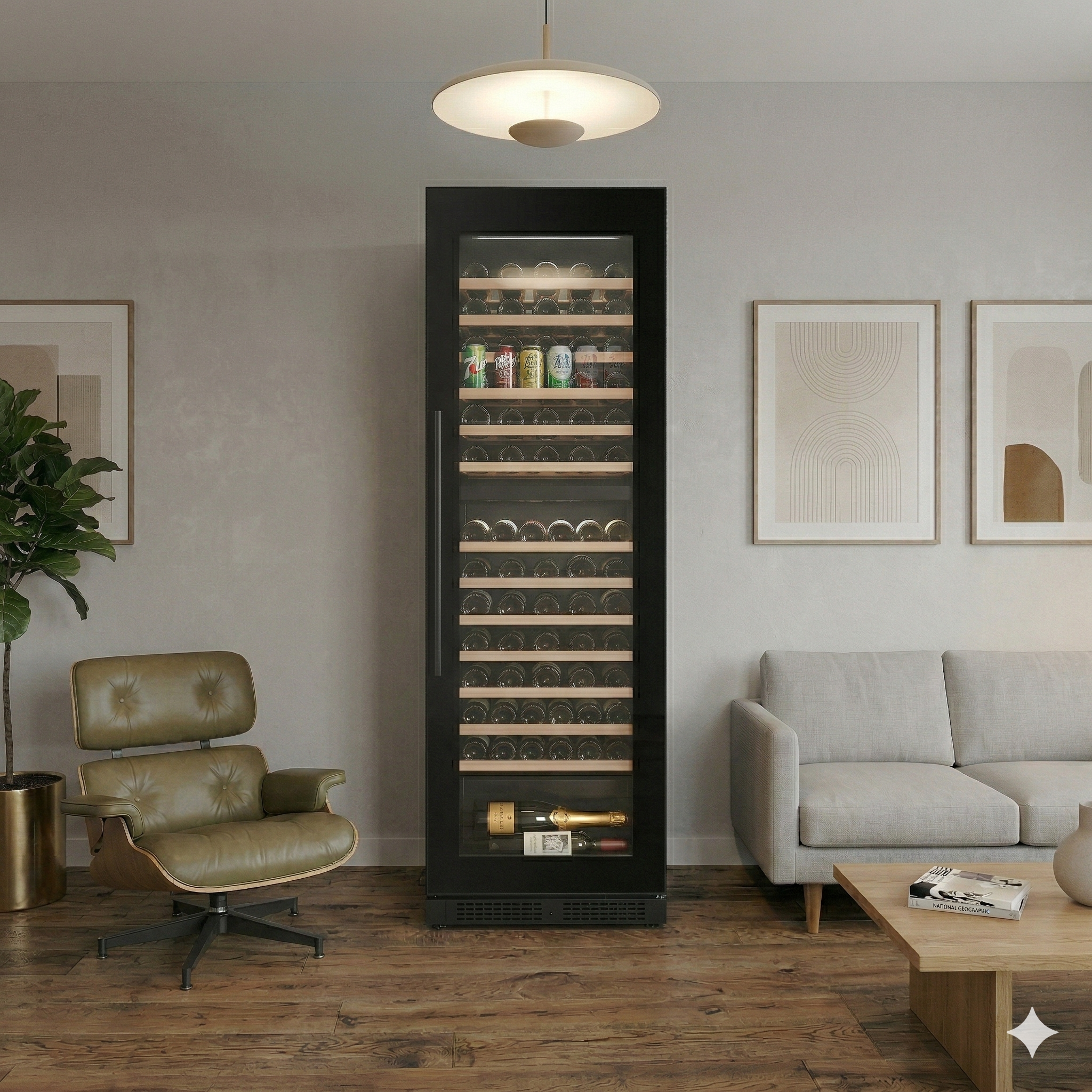 ClimaVin -  Noir193 - Dual Zone Wine Fridge - Built in or Freestanding