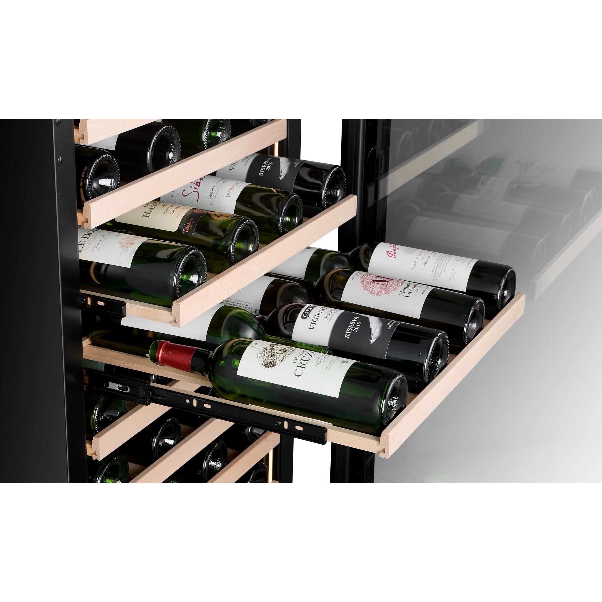 CELLA - 39 bottle Dual Zone Wine cooler - W39D-BLACK