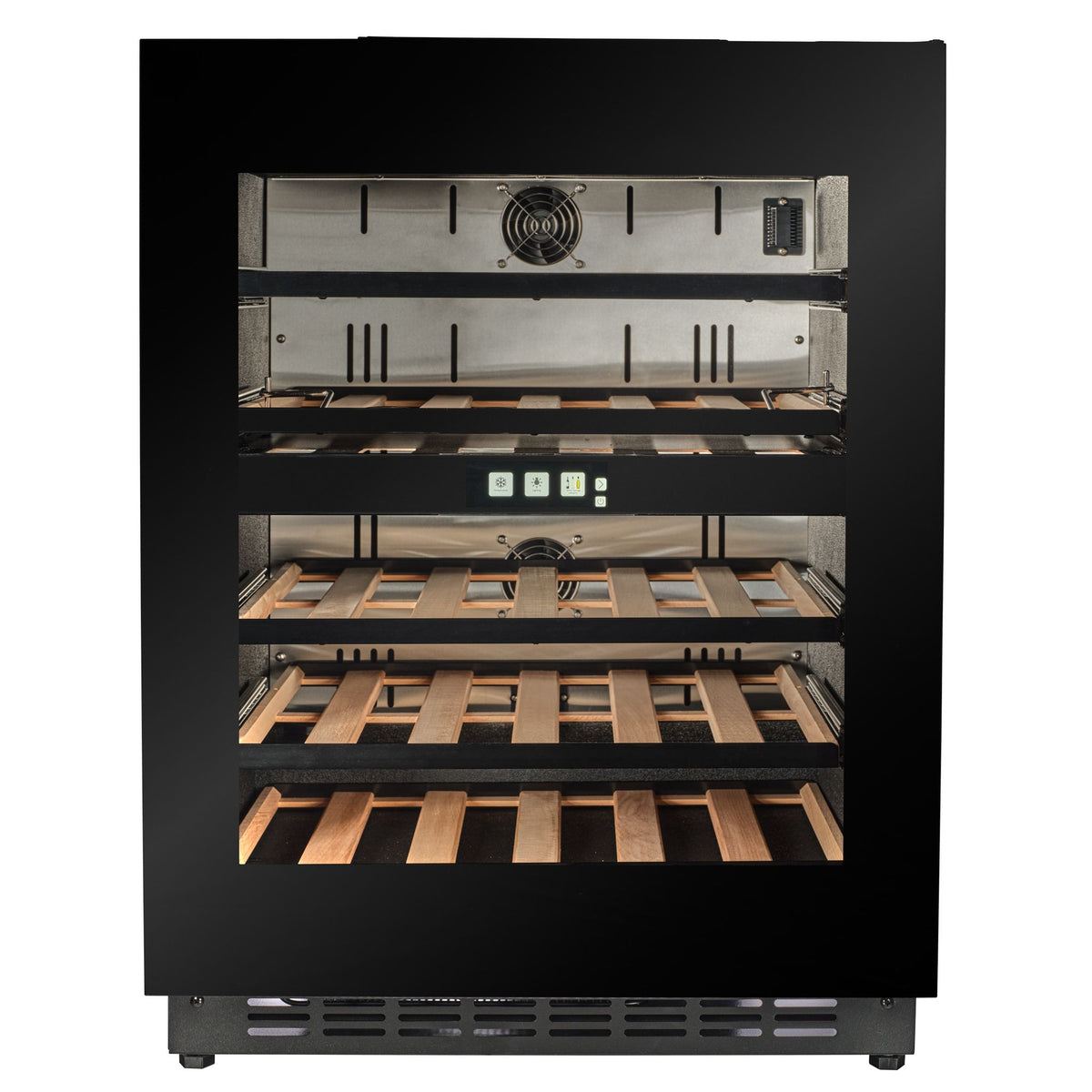 CELLA - 600mm Handleless - Undercounter Wine Cooler - Dual Zone - TFT-W34B-TO