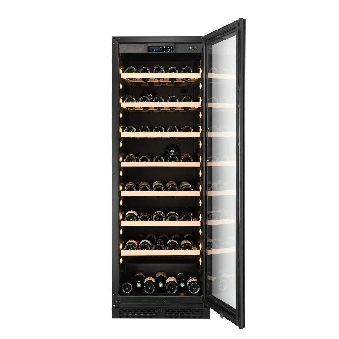 CELLA - 315 Bottle - Wine Fridge Combination - WFS163SD-BLACK