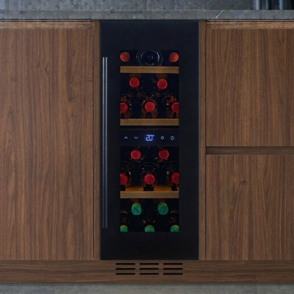 CELLA - 300mm - Undercounter Wine Cooler - Single Zone - W18S-BH