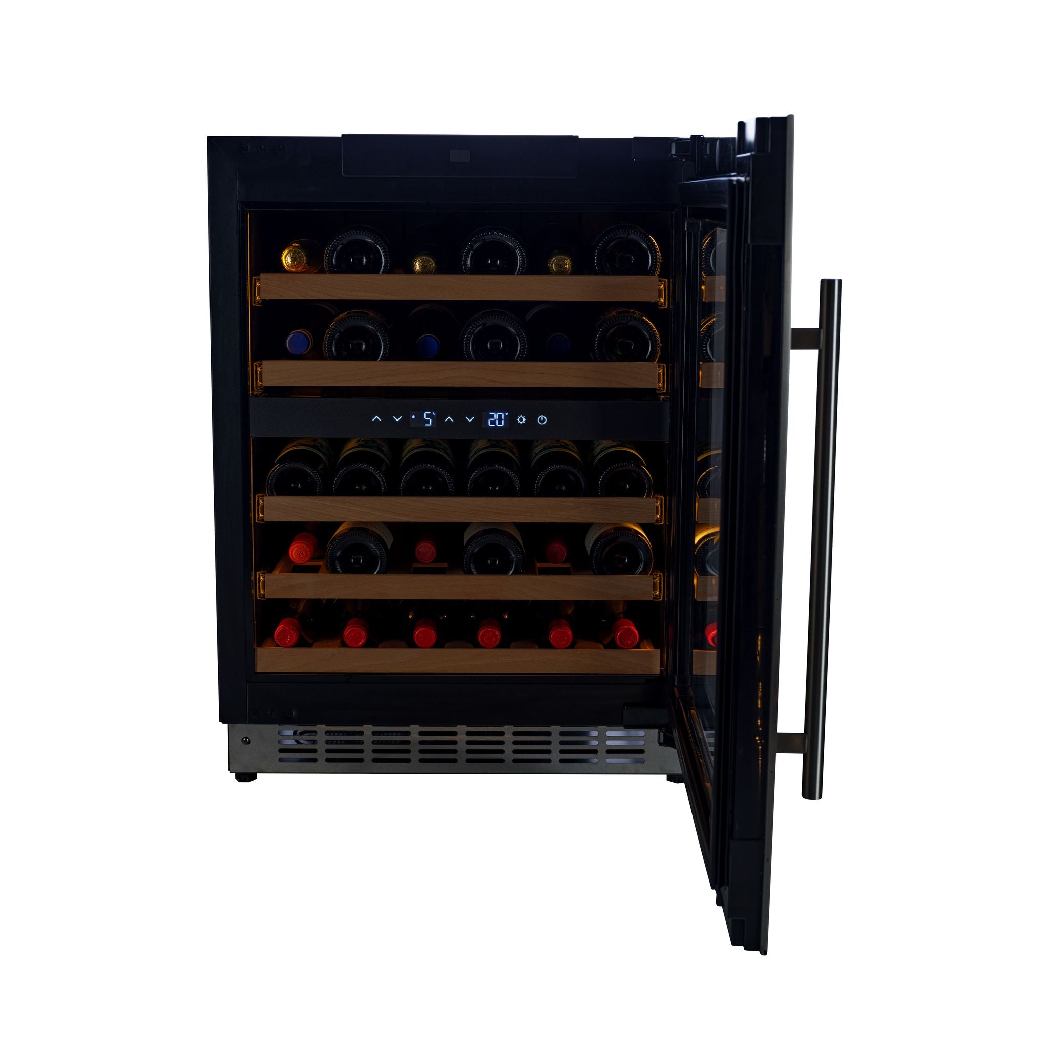CELLA - 600mm - Undercounter Wine Cooler - Dual Zone - W34-SSH
