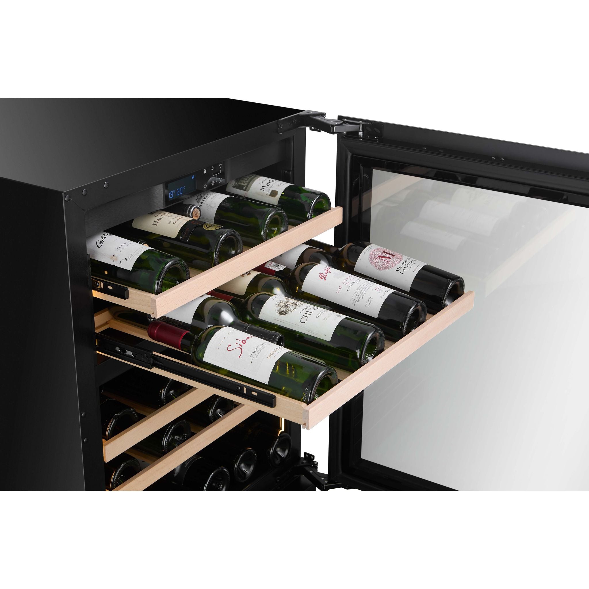 CELLA - 39 bottle Dual Zone Wine cooler - W39D-BLACK