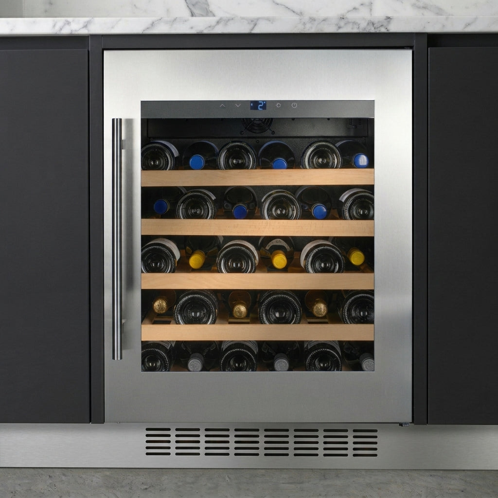 CELLA - 600mm - Undercounter Wine Cooler - Single Zone - W40-SSH
